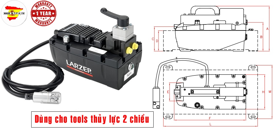 Air hydraulic pumps, zr22107, bom khi nen thuy luc, larzep/spain, bom tay thuy luc, bom dien thuy luc, kich thuy luc 1 chieu, kich thuy luc 2 chieu,