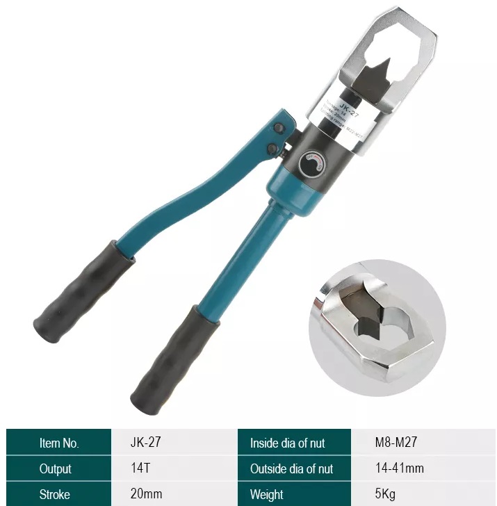 Đầu cắt đai ốc thủy lực JP-27